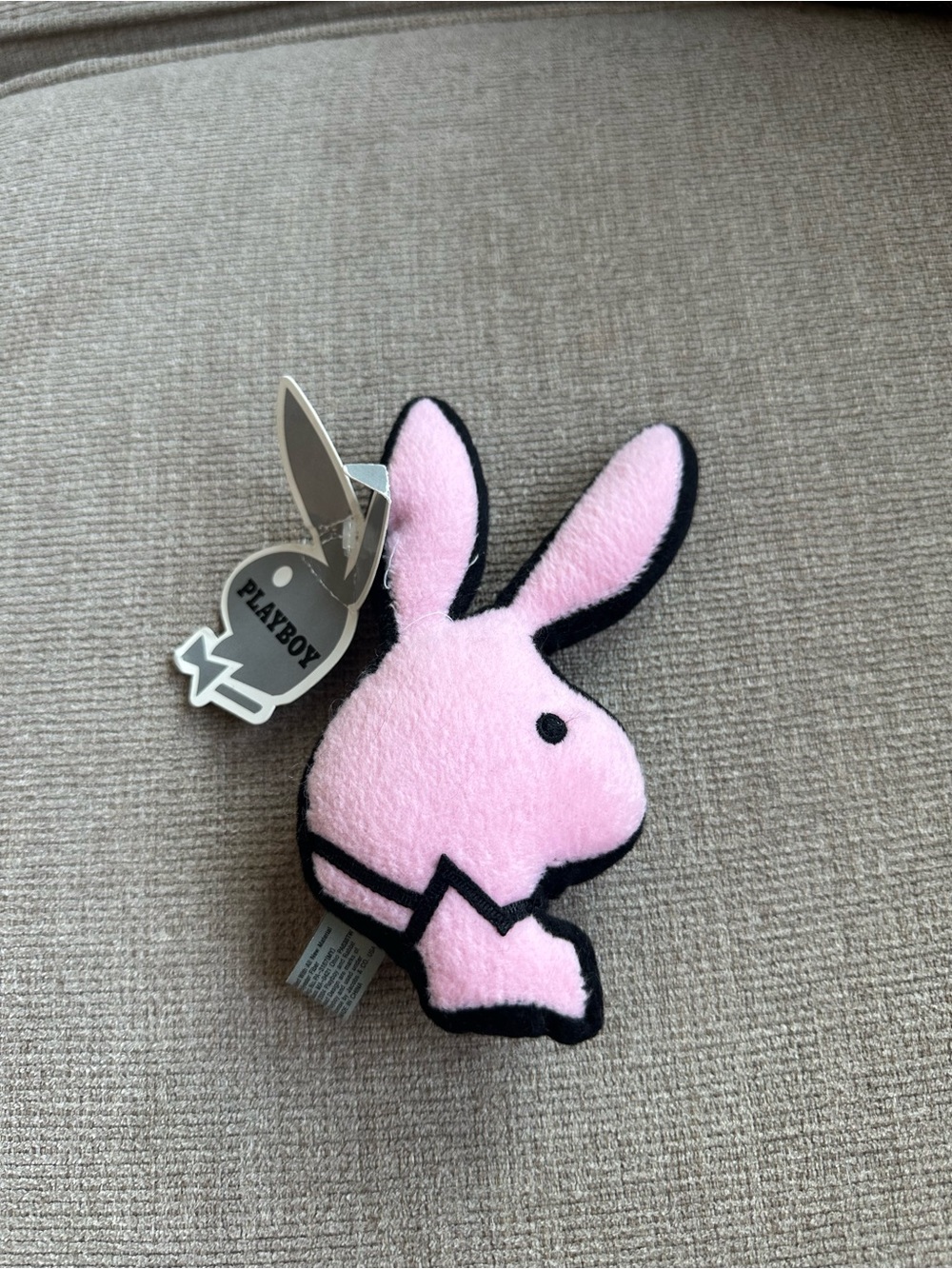 Y2K Vintage Playboy Mini  Pink Bunny Plush Toy